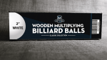 (image for) Wooden Billiard Balls (2" White) by Classic Collections - Trick