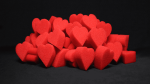 (image for) Ultra Soft Red Hearts Bag of 50 by Magic By Gosh