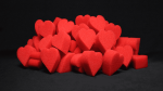 (image for) Red Hearts Bag of 50 by Magic By Gosh