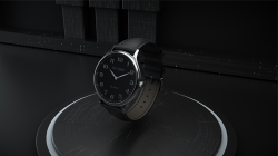 (image for) Infinity Watch V3 - Silver Case Black Dial / STD Version (Gimmick and Online Instructions) by Bluether Magic - Trick