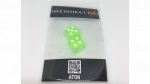 (image for) Dice Without Two CLEAR GREEN (2 Dice Set) by Nahuel Olivera Magic and Aton Games - Trick
