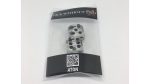 (image for) Dice Without Two CLEAR CRYSTAL (2 Dice Set) by Nahuel Olivera Magic and Aton Games - Trick