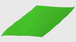 (image for) Diamond Cut Silk 24 inch (GREEN) by Magic by Gosh - Trick