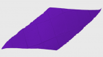 (image for) Diamond Cut Silk 24 inch (PURPLE) by Magic by Gosh - Trick