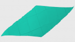 (image for) Diamond Cut Silk 24 inch (TURQUOISE) by Magic by Gosh - Trick