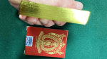 (image for) Limited Late 19th Century Square Faro Gilded (Red) Playing Cards