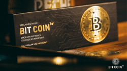 (image for) The Bit Coin Silver (3 Coin set and Online Instructions) by SansMinds - Trick