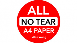 (image for) No Tear Pad (Extra Large, 8.5 X 11.5 ") ALL No Tear by Alan Wong - Trick
