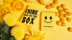(image for) Keep Smiling Yellow V2 Playing Cards by Bocopo