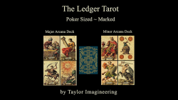 (image for) Ledger Major and Minor (2 decks and Online Instructions) Arcana Deck Poker Sized by Taylor Imagineering