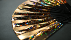 (image for) Appearing SnowStorming Fan V2 (Gold Hologram) by Victor Voitko (Gimmick and Online Instructions) - Trick