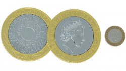 (image for) JUMBO ??2 (pound sterling) coin - Trick