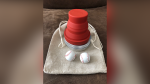 (image for) The Red Harmonica Set (Chop Cup and Leather Chop Cup Balls) by Leo Smetsers - Trick