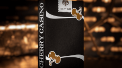 (image for) Limited Edition Cherry Casino (Monte Carlo Black and Gold) Numbered Seals Playing Cards by Pure Imagination Projects