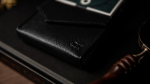(image for) Luxury Leather Playing Card Carrier (Black) by TCC - Trick