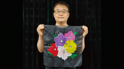 (image for) Silk Flower Design BLACK (18in) by JL Magic - Trick