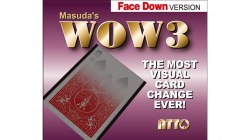 (image for) WOW 3 Face-DOWN (Gimmick and Online Instructions) by Katsuya Masuda - Trick