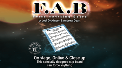 (image for) FAB BOARD A4/BLACK (Gimmicks and Online Instruction) by Joel Dickinson & Andrew Dean - Trick
