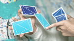 Flexible Gradients Blue Playing Cards by TCC (image for) Flexible Gradients Blue Playing Cards by TCC
