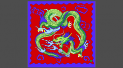 (image for) Rice Symphony Silk 36" (Red Dragon) by Silk King Studios - Trick