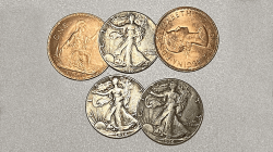 (image for) Replica Walking Liberty Hopping Half (Gimmicks and Online Instructions) by Tango Magic - Trick