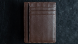 (image for) Limited Edition Shadow Wallet Bourbon Tan Leather (Gimmick and Online Instructions) by Dee Christopher and 1914 - Trick