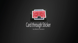 (image for) Card through Sticker by Mario Tarasini video DOWNLOAD