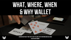 (image for) What, Where, When and Why (Gimmicks and Online Instructions) by Vulpine - Trick