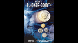 (image for) FLICKER COIN V2 (Half) by Rocco - Trick
