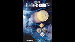 (image for) FLICKER COIN V2 (UK 10 Pence) by Rocco - Trick