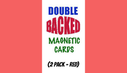 (image for) Magnetic Cards (2 pack/Red) by Chazpro Magic. - Trick