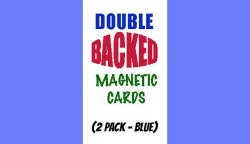 (image for) Magnetic Cards (2 pack/Blue) by Chazpro Magic. - Trick