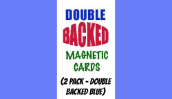 (image for) Magnetic Cards (2 pack/double back blue) by Chazpro Magic. - Trick