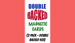 (image for) Magnetic Cards (2 pack/double back red) by Chazpro Magic. - Trick