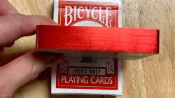(image for) Gilded Red Bicycle Index Only Playing Cards
