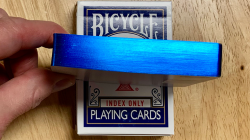 (image for) Gilded Blue Bicycle Index Only Playing Cards