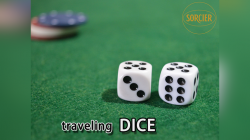 (image for) Traveling Dice WHITE by Sorcier Magic - Trick