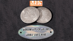 (image for) MORGAN REPLICA DOLLAR DOUBLE SIDED HEAD by Lion Miracle - Trick