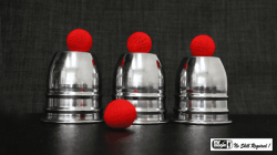 (image for) STAINLESS STEEL CUPS AND BALLS by Mr. Magic - Trick