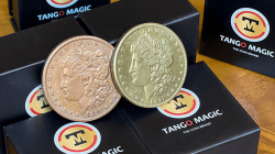 (image for) Replica Golden Morgan Scotch and Soda Magnetic (Gimmicks and Online Instructions) by Tango Magic - Trick