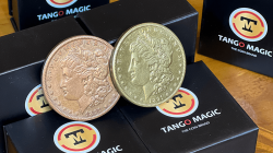 (image for) Replica Golden Morgan Scotch and Soda Magnetic (Gimmicks and Online Instructions GOLD 4) by Tango Magic - Trick