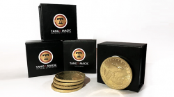 (image for) Replica Golden Morgan Expanded Shell (Gimmicks and Online Instructions) by Tango Magic - Trick