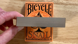 (image for) Gilded Bicycle Snail (Orange) Playing Cards