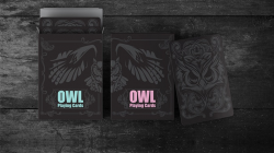 (image for) Owl (Black) Playing Cards