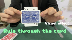 (image for) Ruler Through Card by Dingding video DOWNLOAD