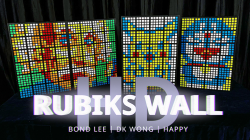 (image for) RUBIKS WALL HD Complete Set (Gimmicks and Online Instructions) by Bond Lee - Trick