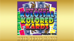 (image for) Obie O'Brien Kolossal Kolor Cards Parlor Size (Gimmicks and Online Instructions) - Trick