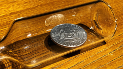 (image for) REAL COIN IN BOTTLE (HALF) by Bacon Magic - Trick