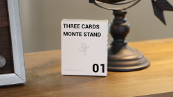 (image for) Three Cards Monte Stand RED (Gimmicks and Online Instruction) by Jeki Yoo - Trick