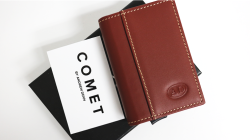 (image for) Comet Brown Leather Silver Shell (Gimmicks and Online Instruction) by Andrew Dean - Trick